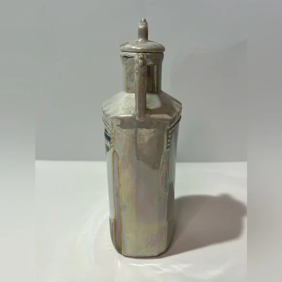 Lustreware 1950s Iridescent German Lusterware Porcelain Vinegar Decanter 2895 - Picture 8 of 14